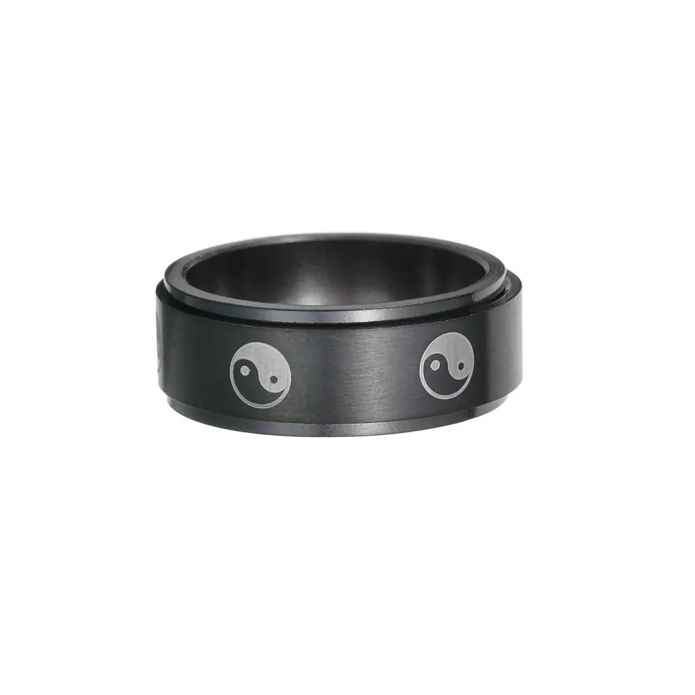 Elegant Stainless Steel Fidget Ring Shopvia