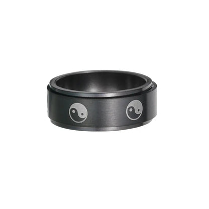 Elegant Stainless Steel Fidget Ring Shopvia